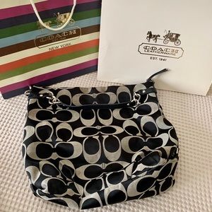 Coach Signature Large Sateen Brooke Black/Gray